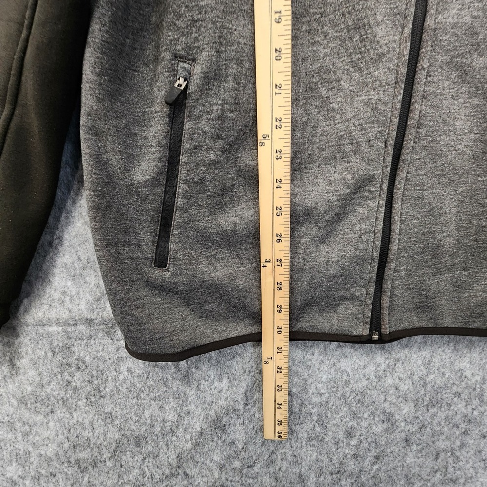 Rip Curl Anti-Series Departed Fleece Jacket Men XXL (Fits as Slim XL) Black Gray - Picture 7 of 7